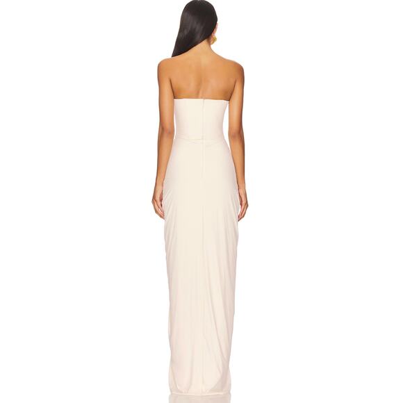 Deme by Gabriella Pearl Gown in Off White - Picture 3 of 11